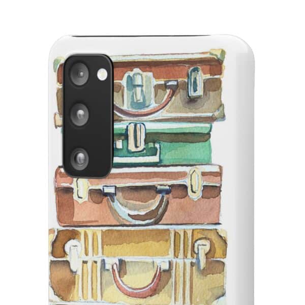 Suitcases stack Snap Cases Custom Phone Cases For Samsung Google Pixel and iPhone Lines - Image 105