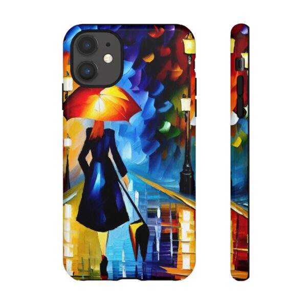 Rainbow Designs Woman With Umbrella On Tough Cases Custom Phone Case For iPhone and Samsung Series - Image 19