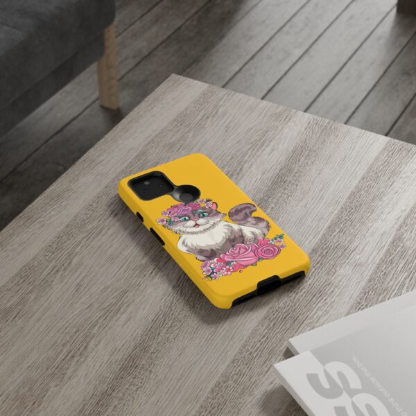 Rainbow Designs Cute Cat On Tough Cases Custom Phone Cases For iPhone Google Pixel and Samsung Series - Image 70