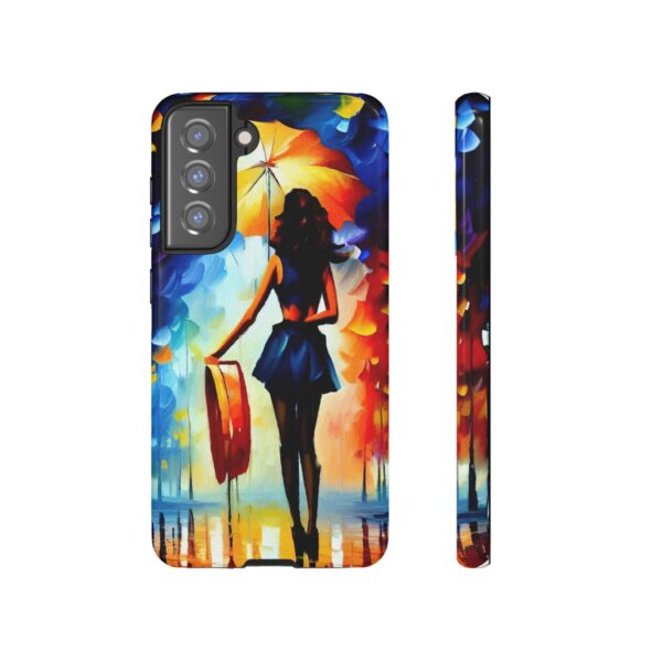 Rainbow Designs Woman With Umbrella On Tough Cases Custom Phone Case For iPhone and Samsung Series - Image 79