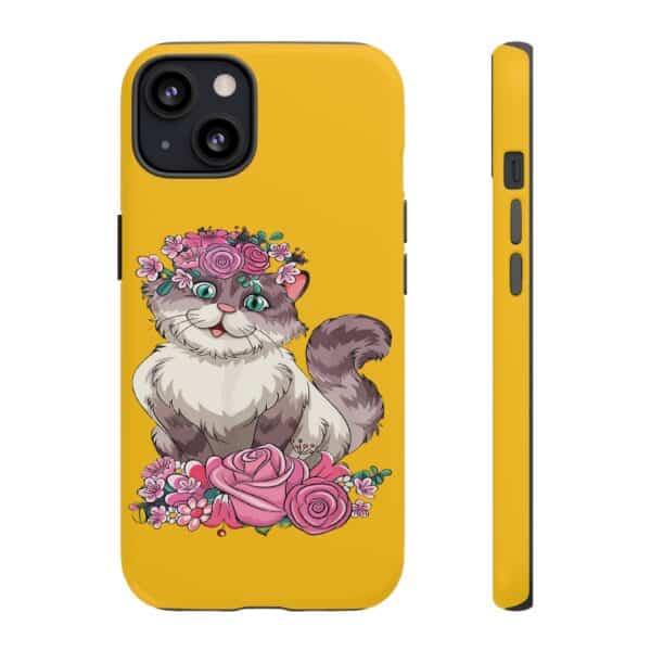 Rainbow Designs Cute Cat On Tough Cases Custom Phone Cases For iPhone Google Pixel and Samsung Series - Image 41