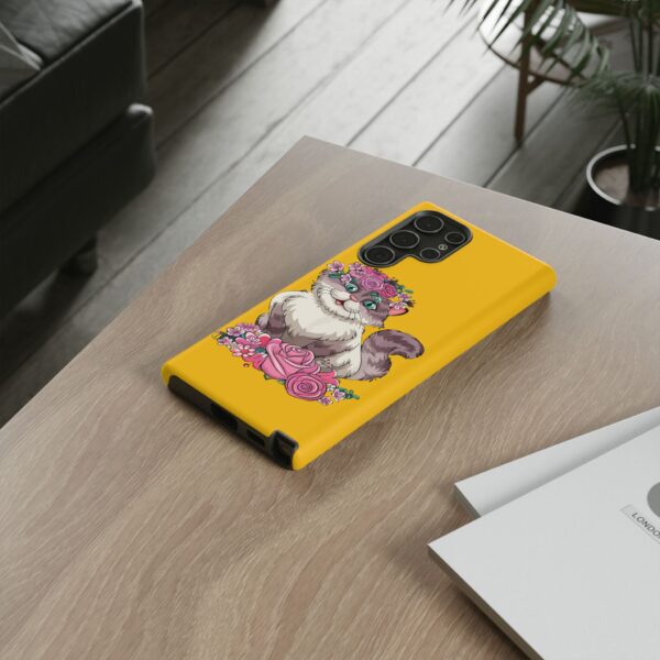 Rainbow Designs Cute Cat On Tough Cases Custom Phone Cases For iPhone Google Pixel and Samsung Series - Image 94