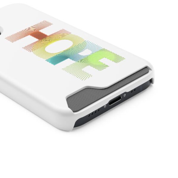 Rainbow Designs "HOPE" On Phone Case With Card Holder For iPhone and Samsung - Image 38