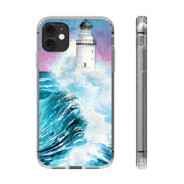 Crashing Waves Clear Case 🌊 for the enchanting iPhone 14! 📱✨ - Image 34