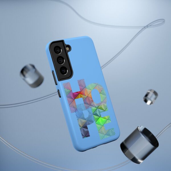 Rainbow Designs "HOPE" On Impact-Resistant Cases For Samsung and iPhone Light Blue - Image 66