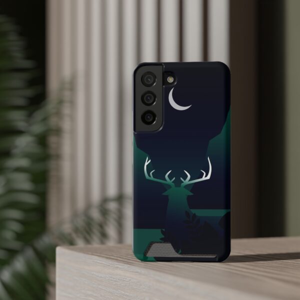 Rainbow Designs Deer On Phone Case With Card Holder Custom Phone Case For iPhone and Samsung - Image 4