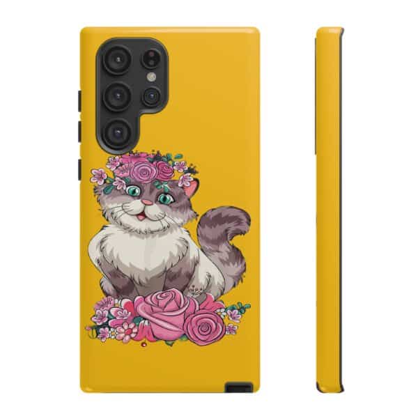 Rainbow Designs Cute Cat On Tough Cases Custom Phone Cases For iPhone Google Pixel and Samsung Series - Image 91