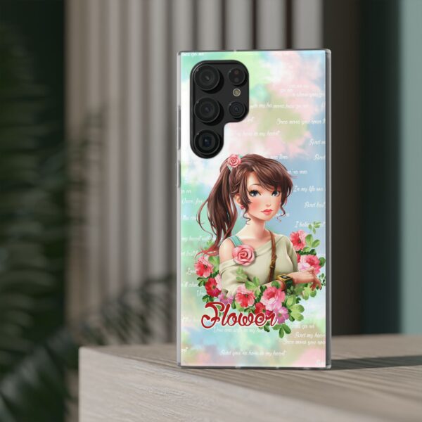 Girl With Flowers Flexi Cases for Samsung and iPhone - Image 186