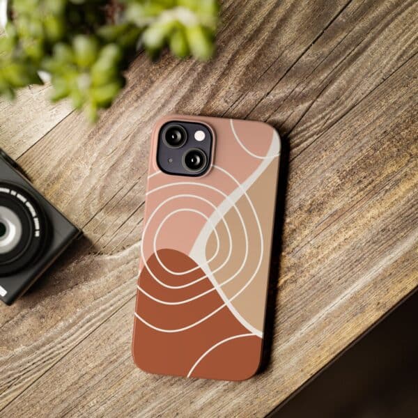 Abstract Color Block With White Circle Slim Phone Cases Case-Mate Custom Phone Cases For iPhone and Samsung Galaxy Models - Image 25