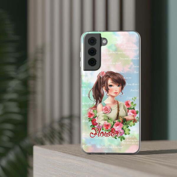 Girl With Flowers Flexi Cases for Samsung and iPhone - Image 157