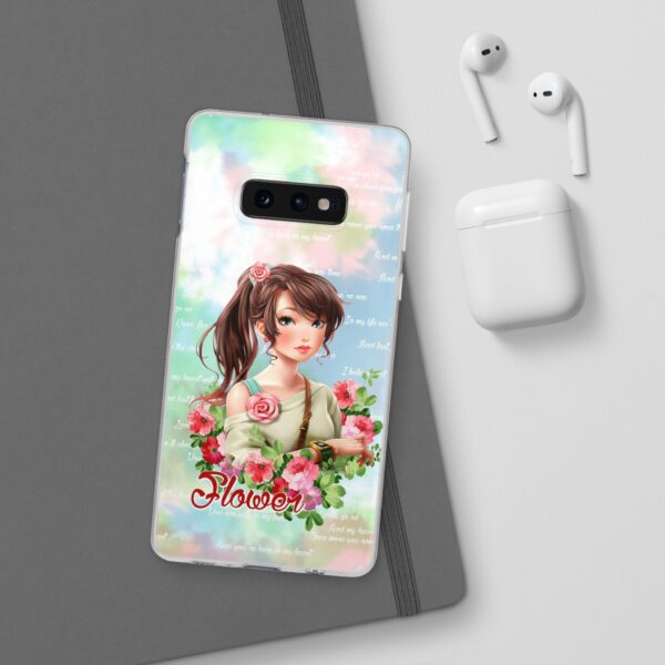 Girl With Flowers Flexi Cases for Samsung and iPhone - Image 30