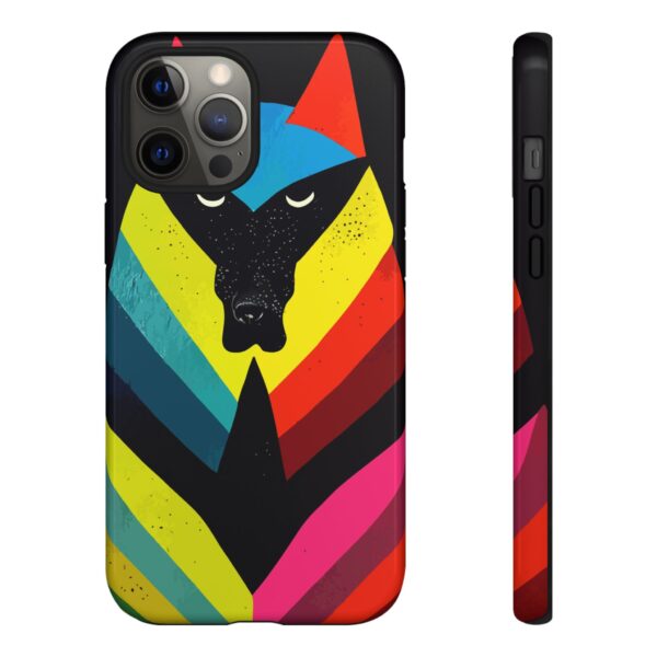 Rainbow Designs Wolf Head On Tough Cases Custom Phone Cases For iPhone Google Pixel and Samsung Series. - Image 37