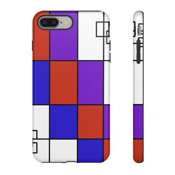 Rainbow Designs Mondrian Art On Tough Cases Custom Phone Cases For iPhone Google Pixel and Samsung Series - Image 3