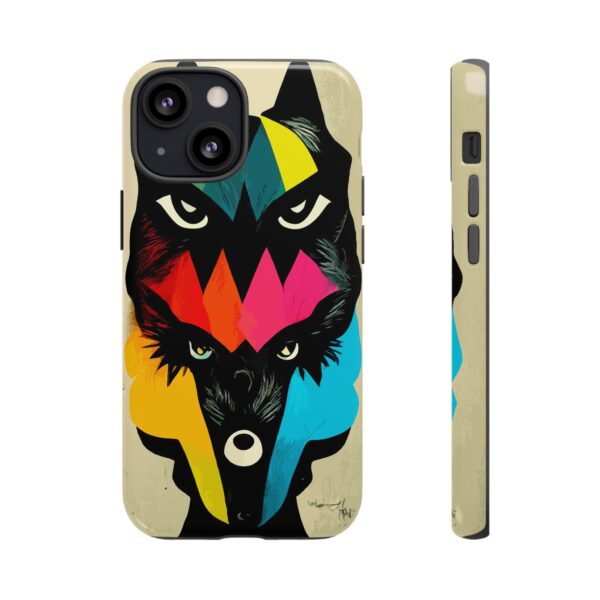 Rainbow Designs Wolf Head On Tough Cases Custom Phone Cases For iPhone Google Pixel and Samsung Series - Image 43