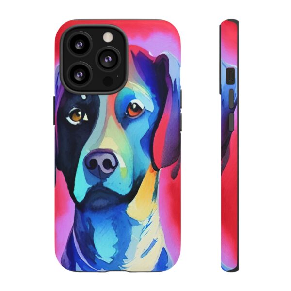 Rainbow Designs Dog Portrait On Tough Cases Custom Phone Cases For iPhone Google Pixel and Samsung Series - Image 49