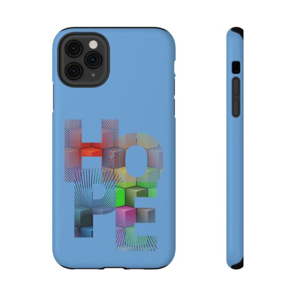 Rainbow Designs "HOPE" On Impact-Resistant Cases For Samsung and iPhone Light Blue - Image 41