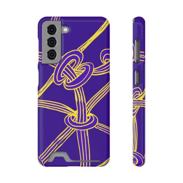 Rainbow Designs Abstract Lines On Phone Case With Card Holder Custom Phone Case For iPhone and Samsung - Image 137