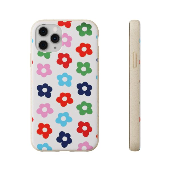 Modern Flower Pattern Biodegradable Cases 🌿🌼 For iPhone and Samsung! 📱🌿