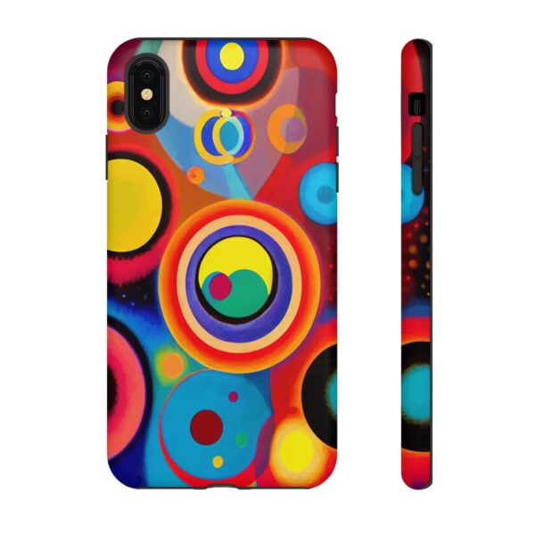 Rainbow Designs Circles in Circles On Tough Cases Custom Phone Cases For iPhone Google Pixel and Samsung Series - Image 12