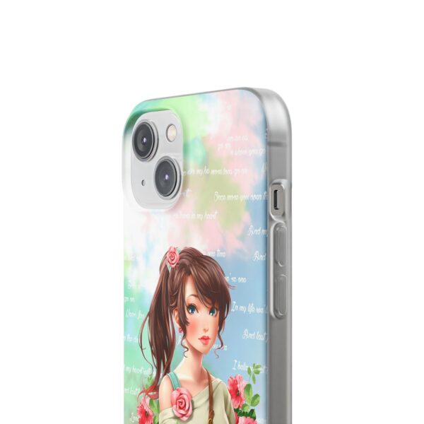 Girl With Flowers Flexi Cases for Samsung and iPhone - Image 198