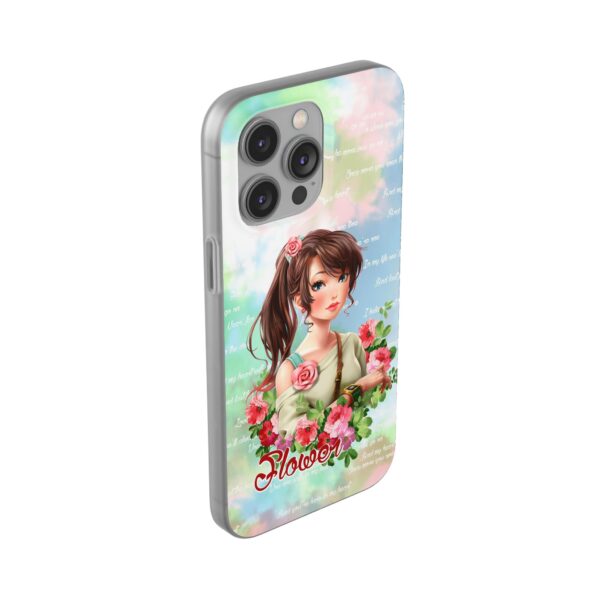 Girl With Flowers Flexi Cases for Samsung and iPhone - Image 211