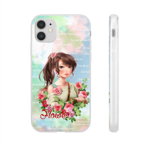 Girl With Flowers Flexi Cases for Samsung and iPhone - Image 67