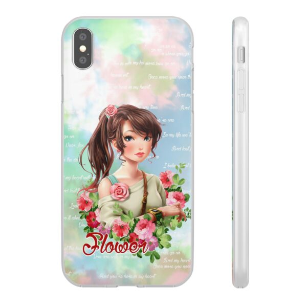 Girl With Flowers Flexi Cases for Samsung and iPhone - Image 107