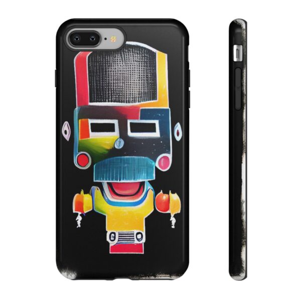 Rainbow Designs Robot On Tough Cases Custom Phone Cases For iPhone Google Pixel and Samsung Series - Image 3