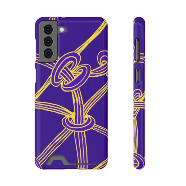 Rainbow Designs Abstract Lines On Phone Case With Card Holder Custom Phone Case For iPhone and Samsung - Image 145