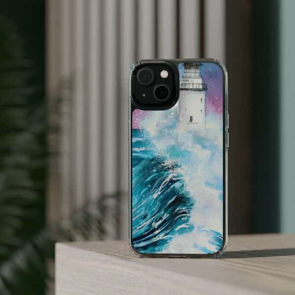 Crashing Waves Clear Case 🌊 for the enchanting iPhone 14! 📱✨ - Image 54