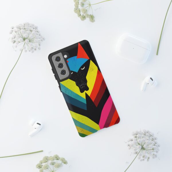 Rainbow Designs Wolf Head On Tough Cases Custom Phone Cases For iPhone Google Pixel and Samsung Series. - Image 58