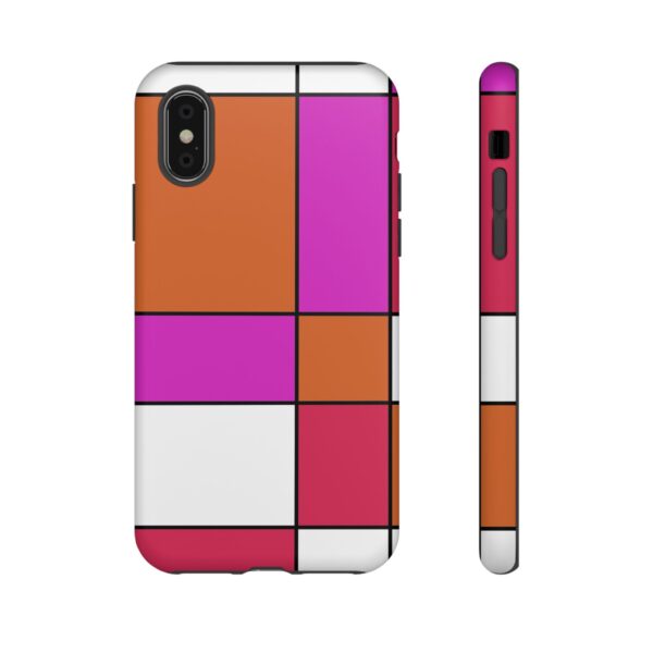 Rainbow Designs Mondrian Art On Tough Cases Custom Phone Cases For iPhone Google Pixel and Samsung Series - Image 6