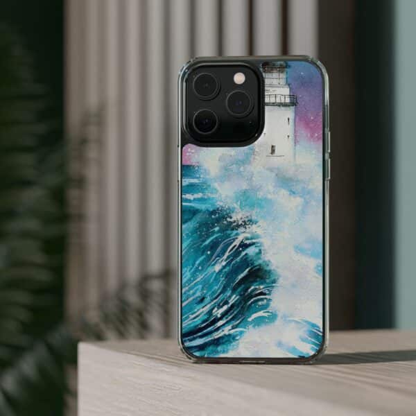 Crashing Waves Clear Case 🌊 for the enchanting iPhone 14! 📱✨ - Image 66