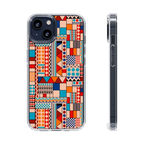 Patchwork Pattern Clear Cases For iPhone and Samsung