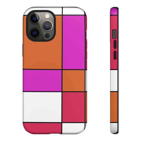 Rainbow Designs Mondrian Art On Tough Cases Custom Phone Cases For iPhone Google Pixel and Samsung Series - Image 37