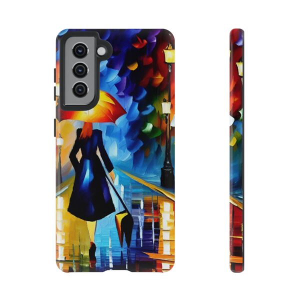 Rainbow Designs Woman With Umbrella On Tough Cases Custom Phone Case For iPhone and Samsung Series - Image 55