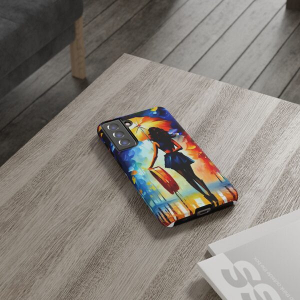 Rainbow Designs Woman With Umbrella On Tough Cases Custom Phone Case For iPhone and Samsung Series - Image 82