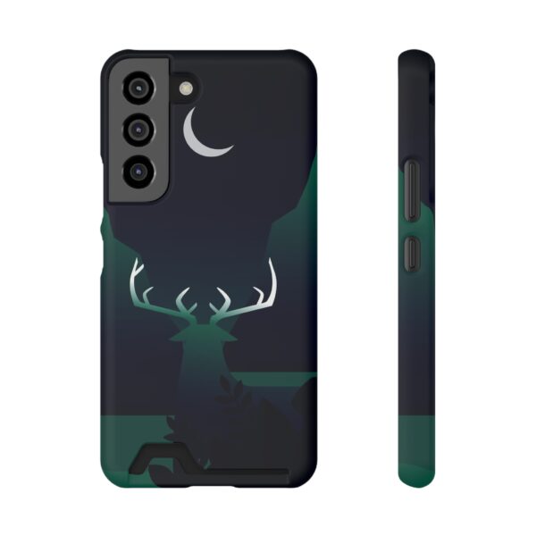 Rainbow Designs Deer On Phone Case With Card Holder Custom Phone Case For iPhone and Samsung - Image 5