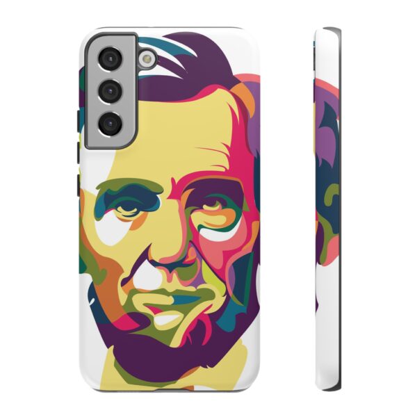 Rainbow Designs Abraham Lincoln Portrait On Tough Cases Custom Phone Cases For iPhone Google Pixel and Samsung Series - Image 3