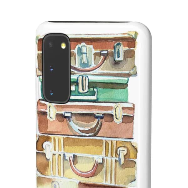 Suitcases stack Snap Cases Custom Phone Cases For Samsung Google Pixel and iPhone Lines - Image 58