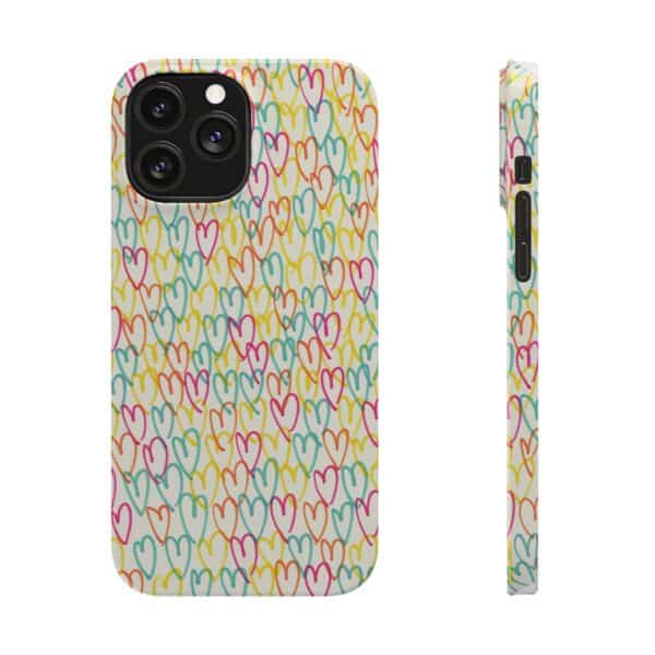 Rainbow Designs Colorful Hearts On Slim Phone Cases Case-Mate Custom Phone Cases For iPhone and Samsung Series - Image 34