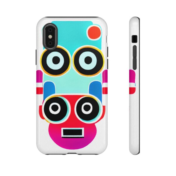 Rainbow Designs Robot On Tough Cases Custom Phone Cases For iPhone Google Pixel and Samsung Series - Image 5