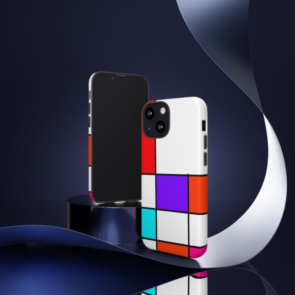 Rainbow Designs Mondrian Art On Tough Cases Custom Phone Cases For iPhone Google Pixel and Samsung Series - Image 46