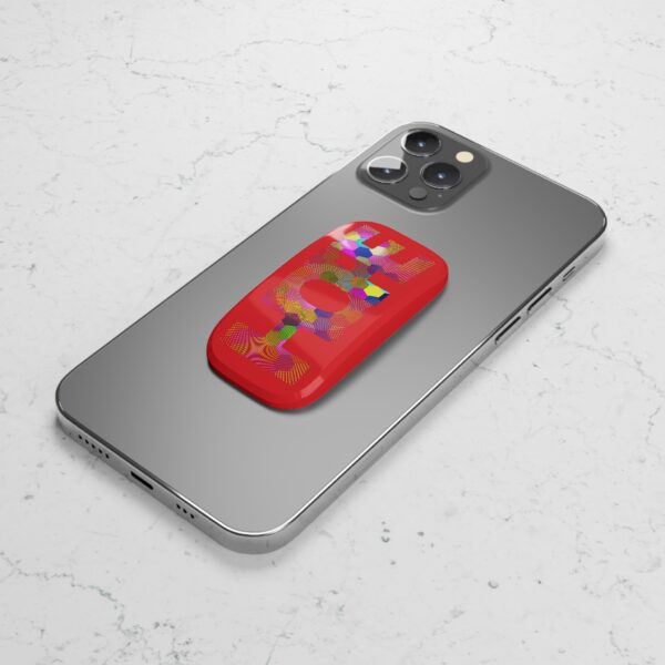 Rainbow Designs "HOPE" On Phone Click-On Grip Red - Image 4