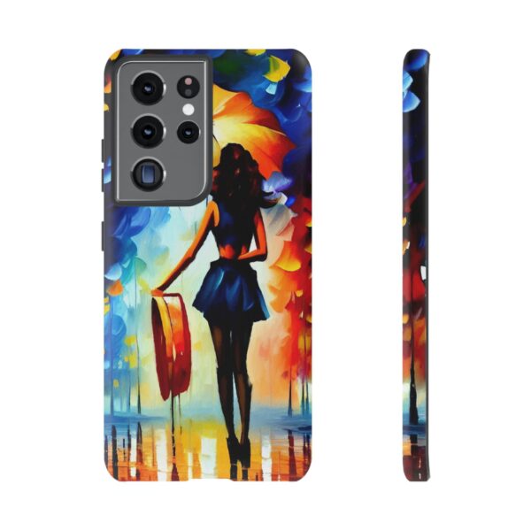 Rainbow Designs Woman With Umbrella On Tough Cases Custom Phone Case For iPhone and Samsung Series - Image 65