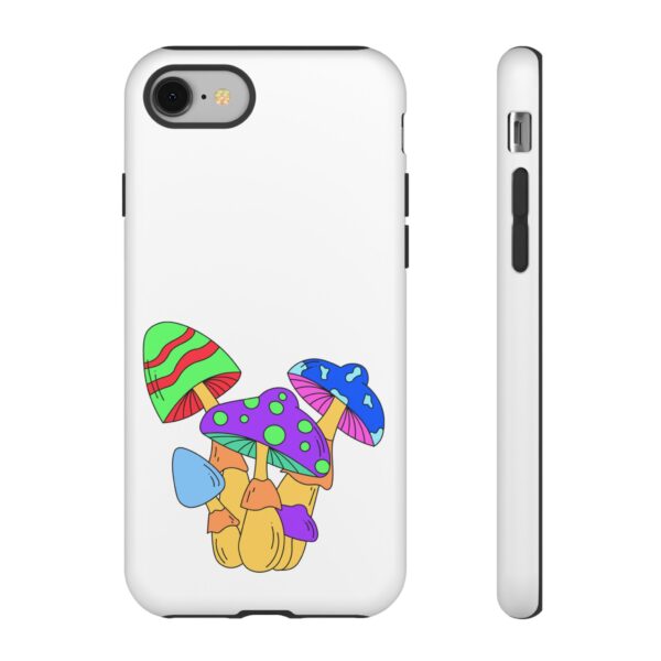 Rainbow Designs Mushrooms On Tough Cases Custom Phone Cases For iPhone and Samsung Series. - Image 2