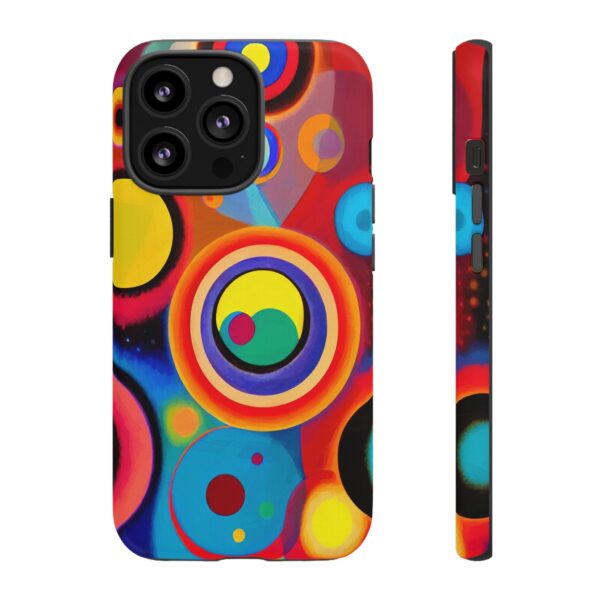 Rainbow Designs Circles in Circles On Tough Cases Custom Phone Cases For iPhone Google Pixel and Samsung Series - Image 49