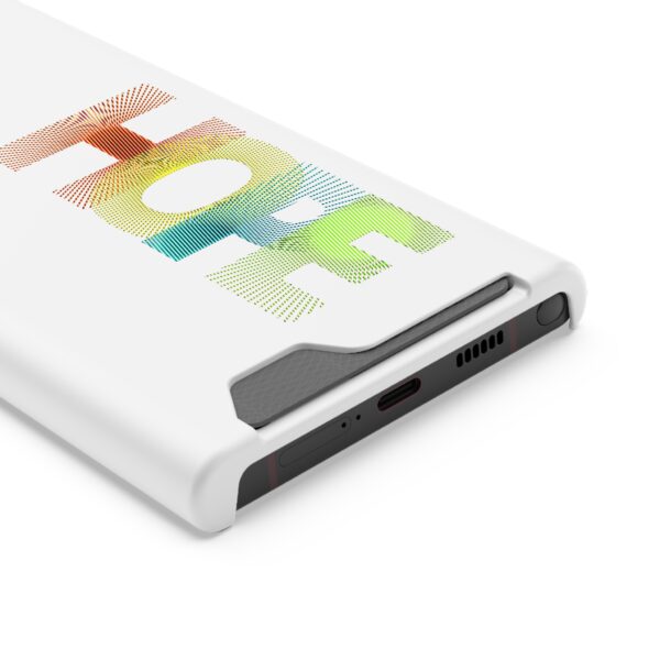 Rainbow Designs "HOPE" On Phone Case With Card Holder For iPhone and Samsung - Image 22