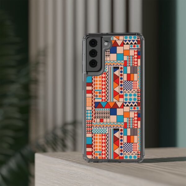 Patchwork Pattern Clear Cases For iPhone and Samsung - Image 15