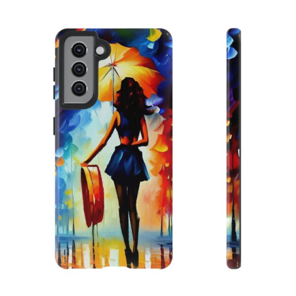 Rainbow Designs Woman With Umbrella On Tough Cases Custom Phone Case For iPhone and Samsung Series - Image 55